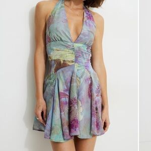 Dynamite - Elegant Multicolor Halter Dress